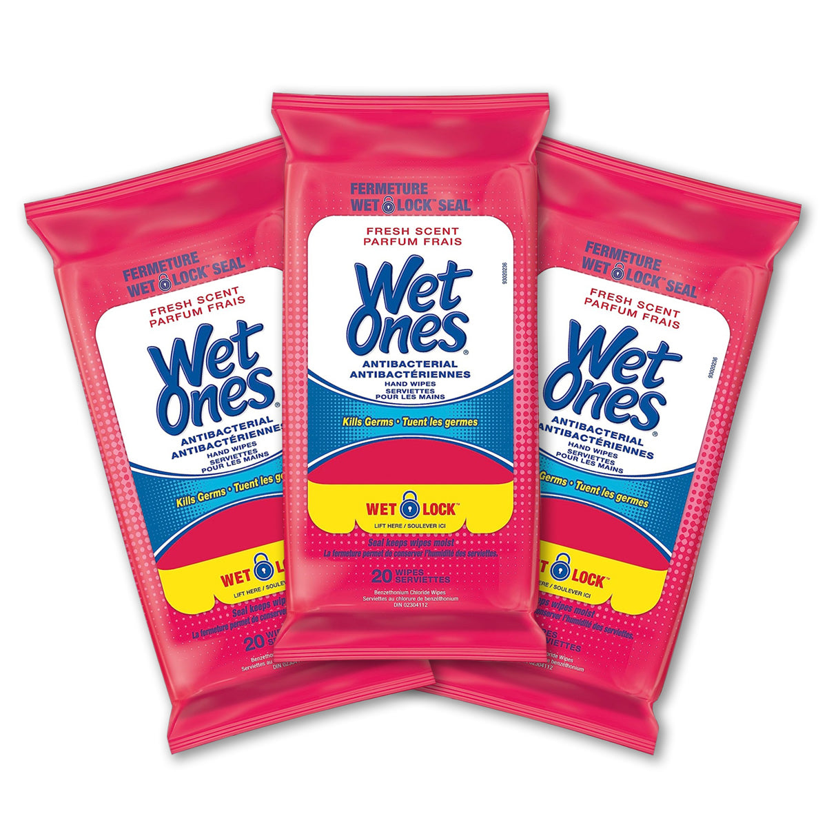 Wet Ones Hand Sanitizing Wipes for Travel School Work Lunch