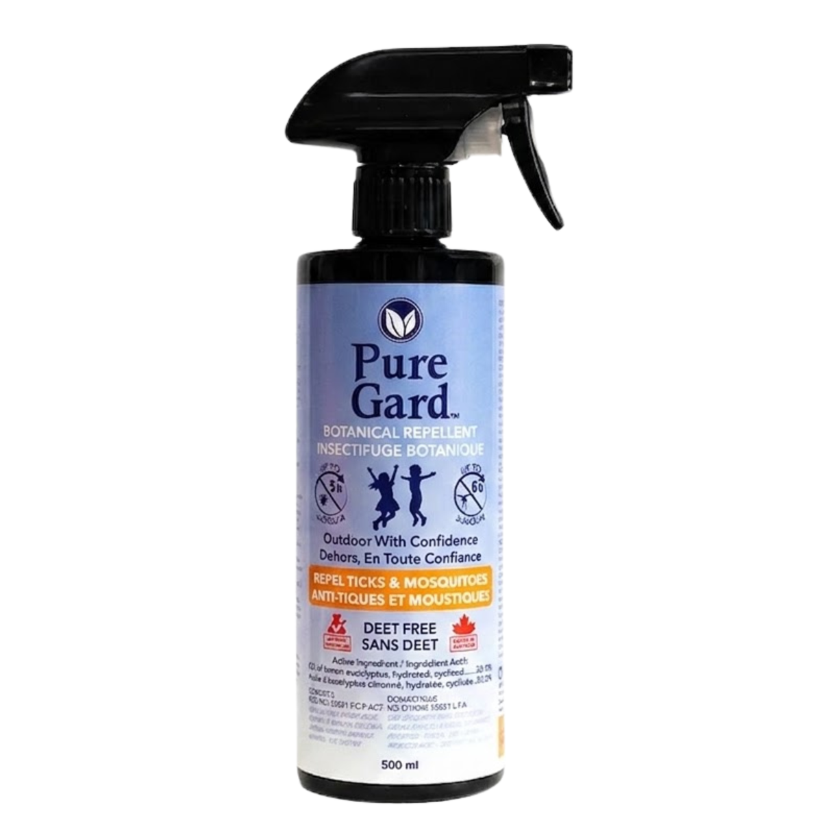 Pure Gard Botanical Tick Insect Repellent for dogs and horses 500mL Lemon Eucalyptus made in Canada