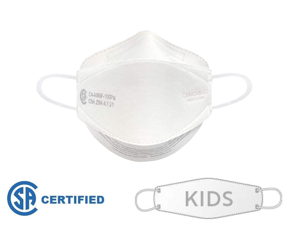 Canada Masq Q100 CSA Certified Healthcare Earloop Respirator - XS Kids