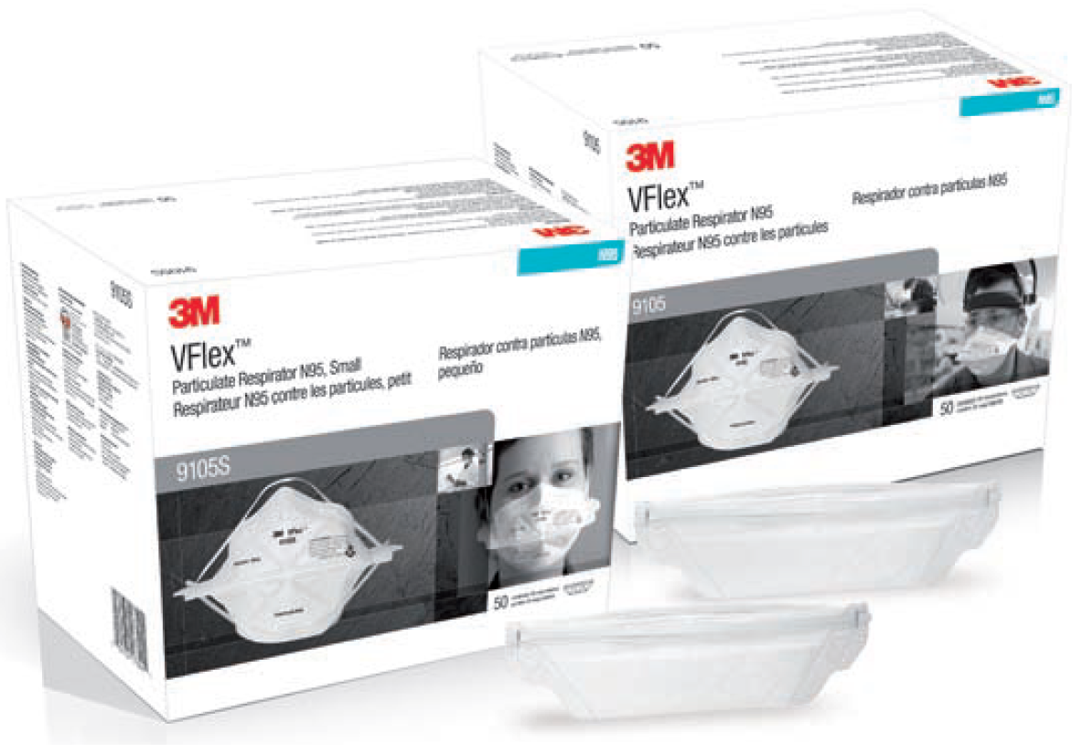 Strong Mask 3M Canada Vflex 9105S NIOSH N95 Respirator Mask 7000030028 70071563889 ...