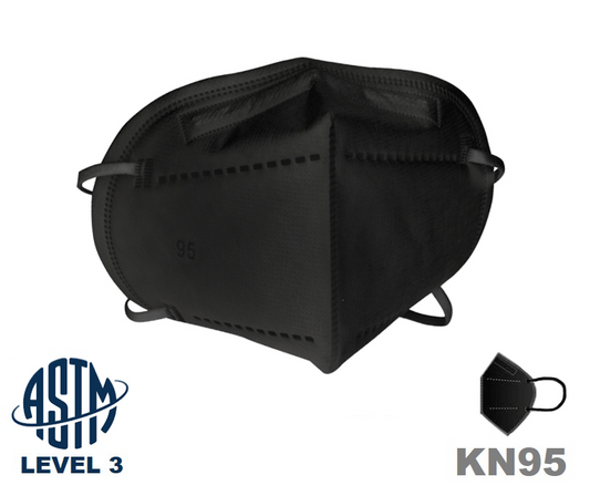 Layfield Black KN95 95PFE-L3 respirator mask made in canada ASTM Level 3
