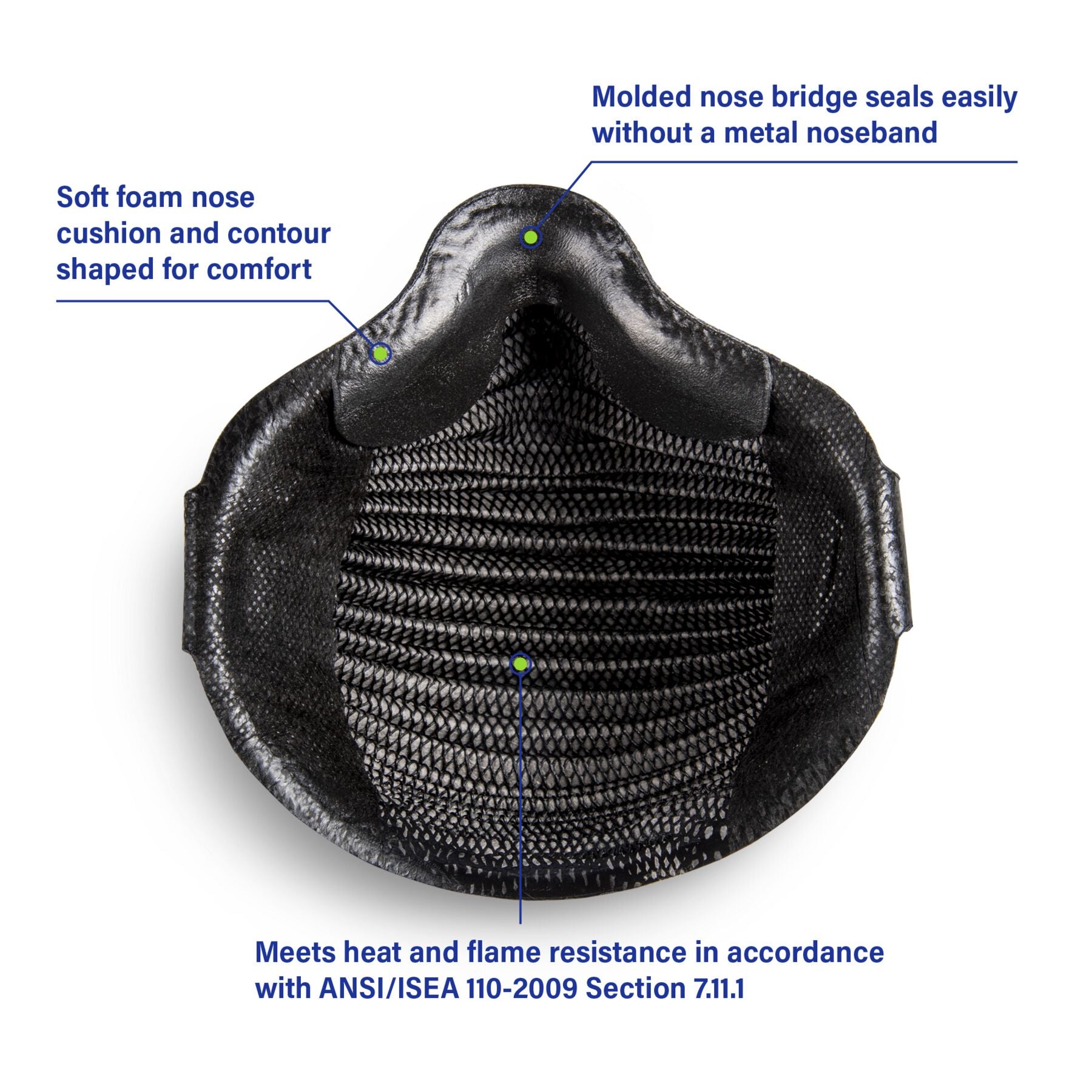 Moldex M4600 AirWave Black NIOSH N95 Respirator Mask (Medium Large)