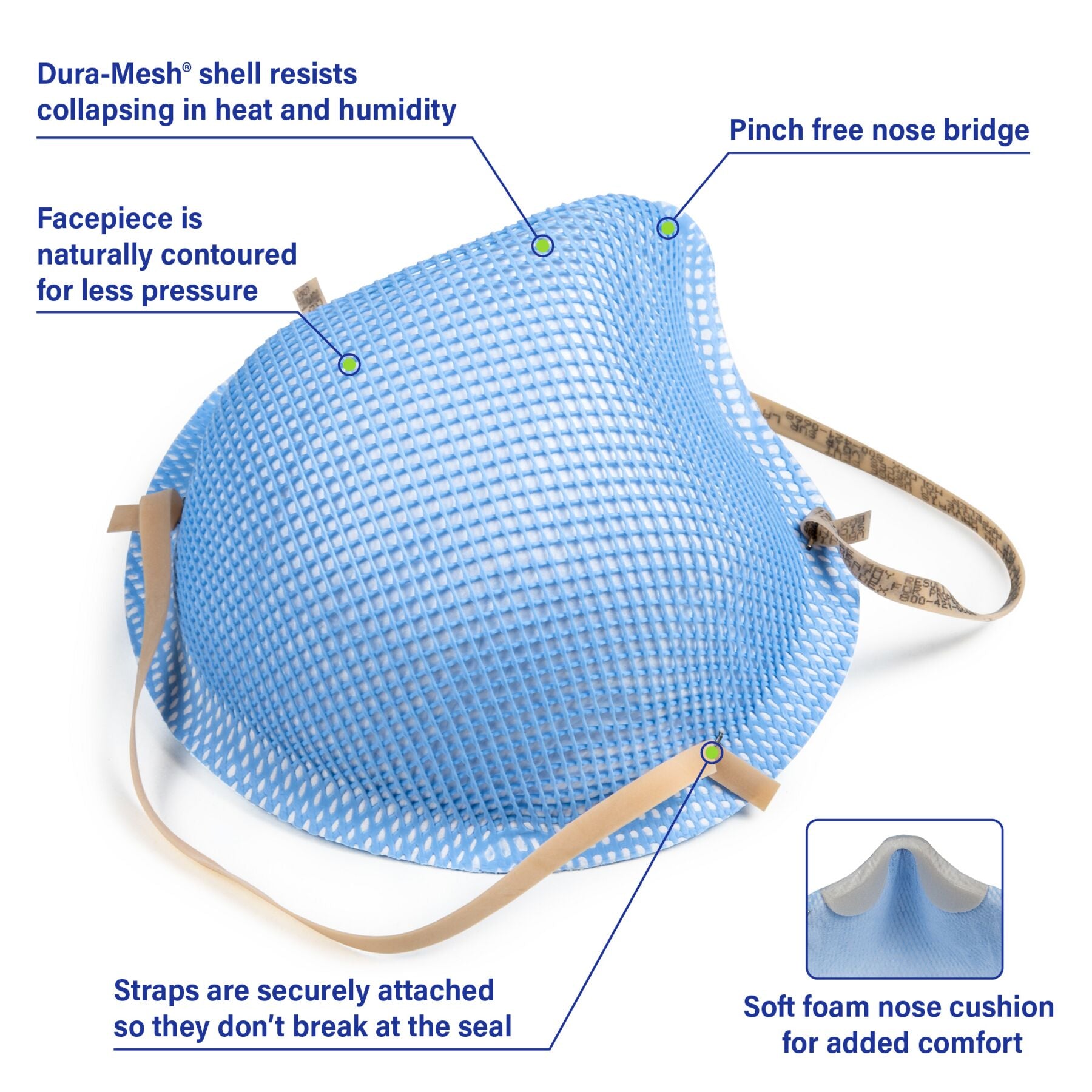 Moldex 1513 Large Healthcare NIOSH N95 Surgical Respirator Mask
