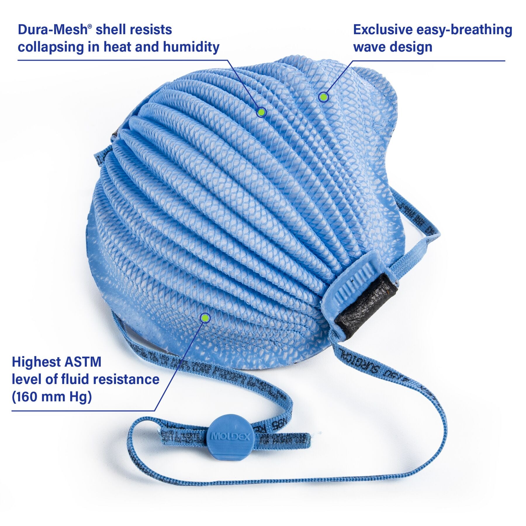 Moldex 4150 AirWave Med-Large Healthcare NIOSH N95 Surgical Respirator Moldex 4150 AirWave Med-Large Healthcare NIOSH N95 Surgical Respirator