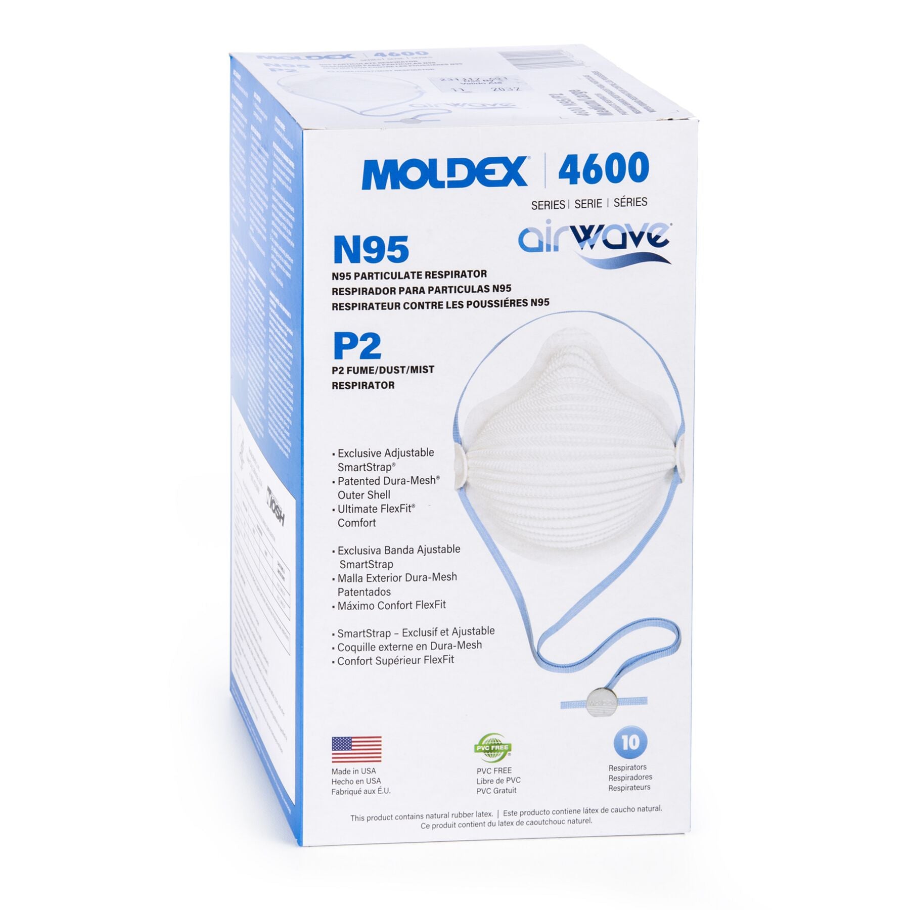 Moldex 4601 AirWave SMALL NIOSH N95 Respirator Mask - MRI Safe