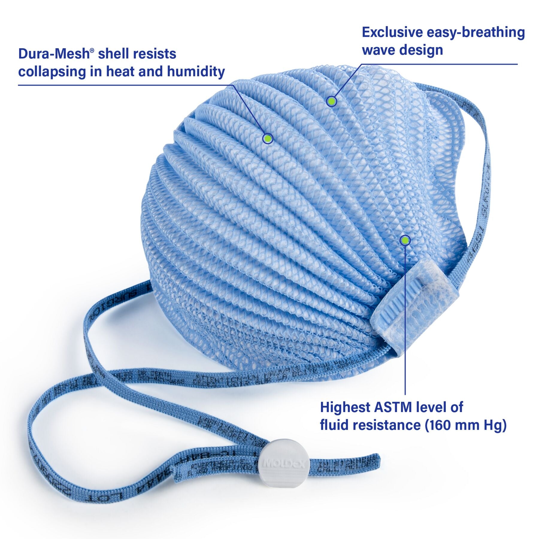 Moldex 4651 AirWave Small Healthcare NIOSH N95 Surgical Respirator