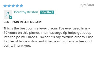 Review of Kalaya pain relief cream