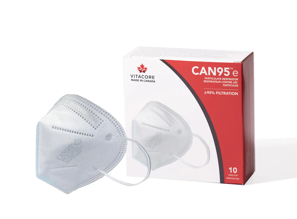 漂流物　epaves2 Vitacore White CAN95e Earloop Respirator Mask 95% PFE- Made in Canada