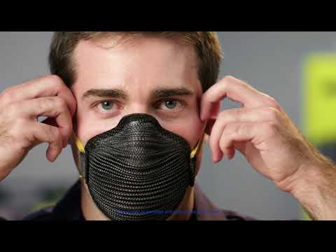 Moldex M4621 AirWave Black NIOSH N95 Respirator Mask (Size Small)