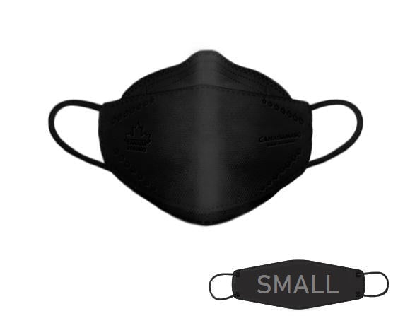 Adult teens small black Canada Masq CA-N95 respirator mask