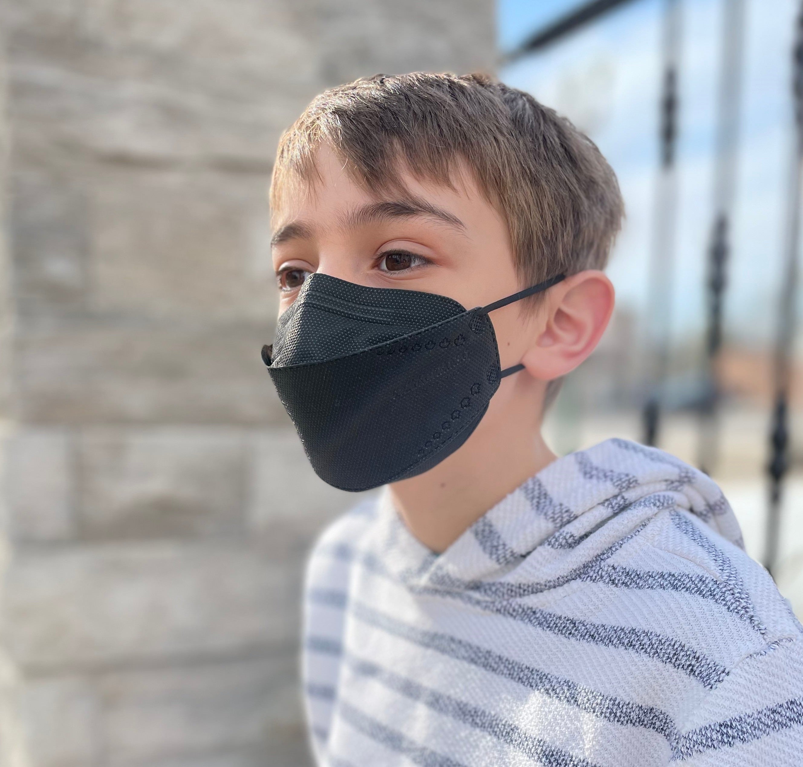 SeekSeed N95 Kids Printed Face Mask – 30-Pack, NIOSH Approved, 5-Ply, Adjustable Headstrap