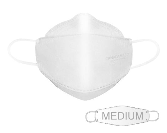 White Medium Canada Masq CA-N95 respirator mask made in canada strong