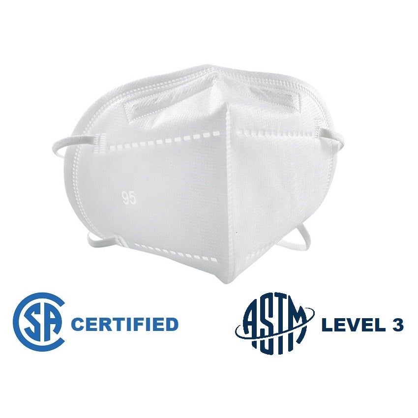 Layfield CSA Certified CA-N95 Surgical Respirator Headbands ASTM Level 3